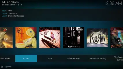 Kodi Music feature