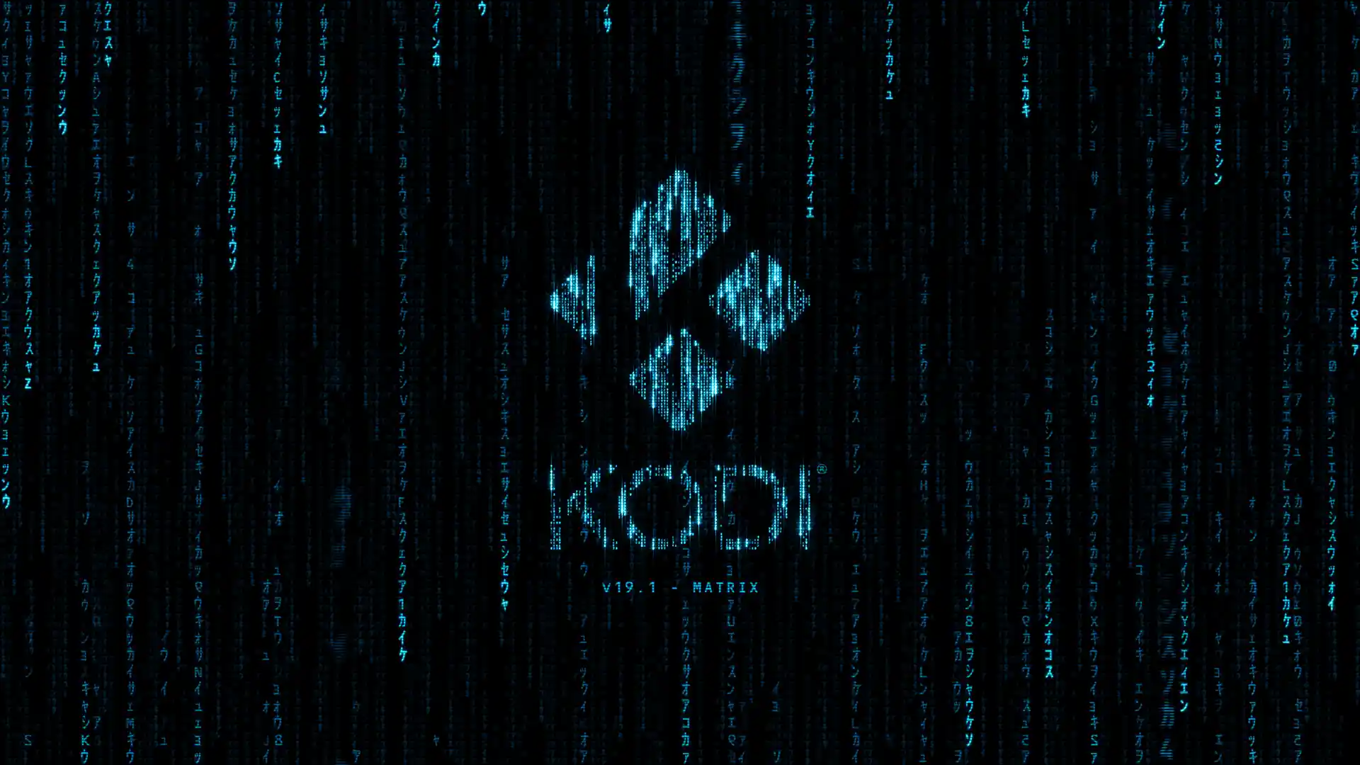 Kodi 19.1 "Matrix" Splash Screen