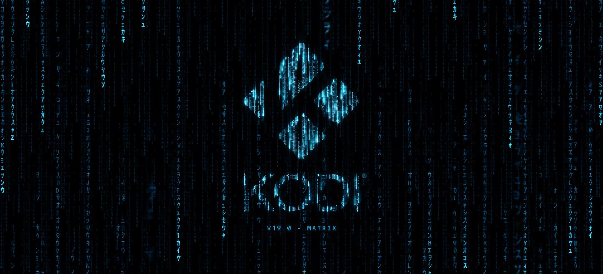 Kodi 19 Matrix splash screen